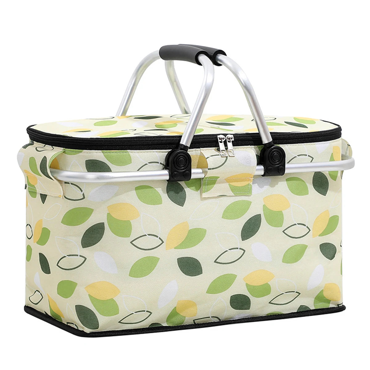 Insulated Picnic Basket Cooler - Foldable Handheld Design, Spacious 15.7x9.1x7.9 Inches for Outdoor Use 6