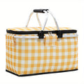 Insulated Picnic Basket Cooler - Foldable Handheld Design, Spacious 15.7x9.1x7.9 Inches for Outdoor Use 7