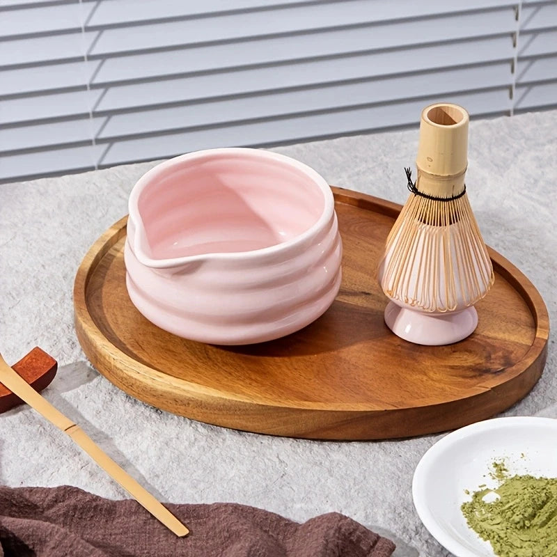 Japanese Ceramic Matcha Set with Bowl, Whisk, and Accessories - Complete Matcha Tea Starter Kit 1