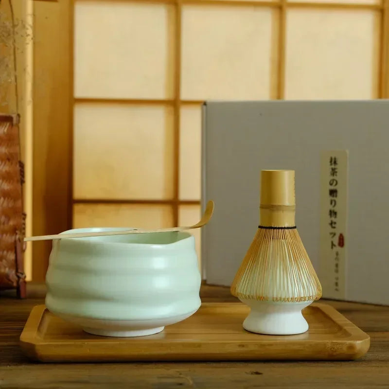 Japanese Matcha Set - 4-Piece Bamboo Whisk and Teaspoon for Tea Making, Perfect Matcha Gift Set or Starter Kit 2
