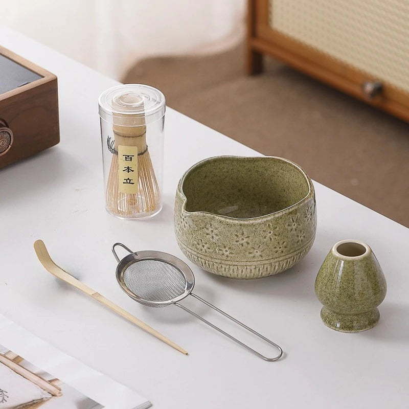 Japanese Matcha Set - Ceramic Bowl, Bamboo Whisk, and Tea Scoop for Authentic Matcha Experience 10