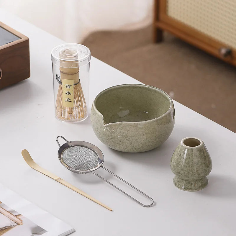 Japanese Matcha Set - Ceramic Bowl, Bamboo Whisk, and Tea Scoop for Authentic Matcha Experience 11