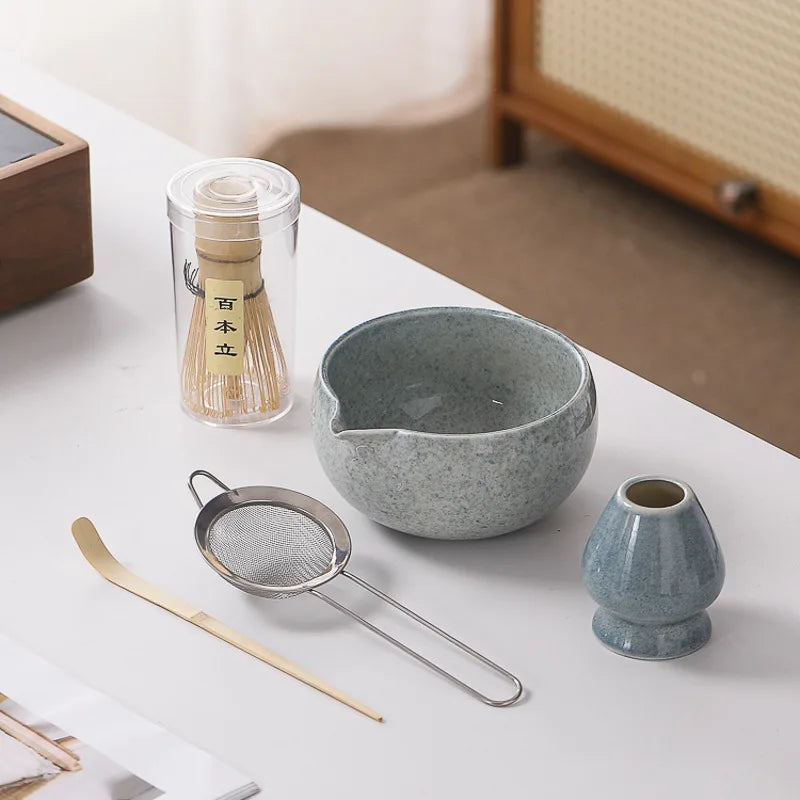 Japanese Matcha Set - Ceramic Bowl, Bamboo Whisk, and Tea Scoop for Authentic Matcha Experience 12