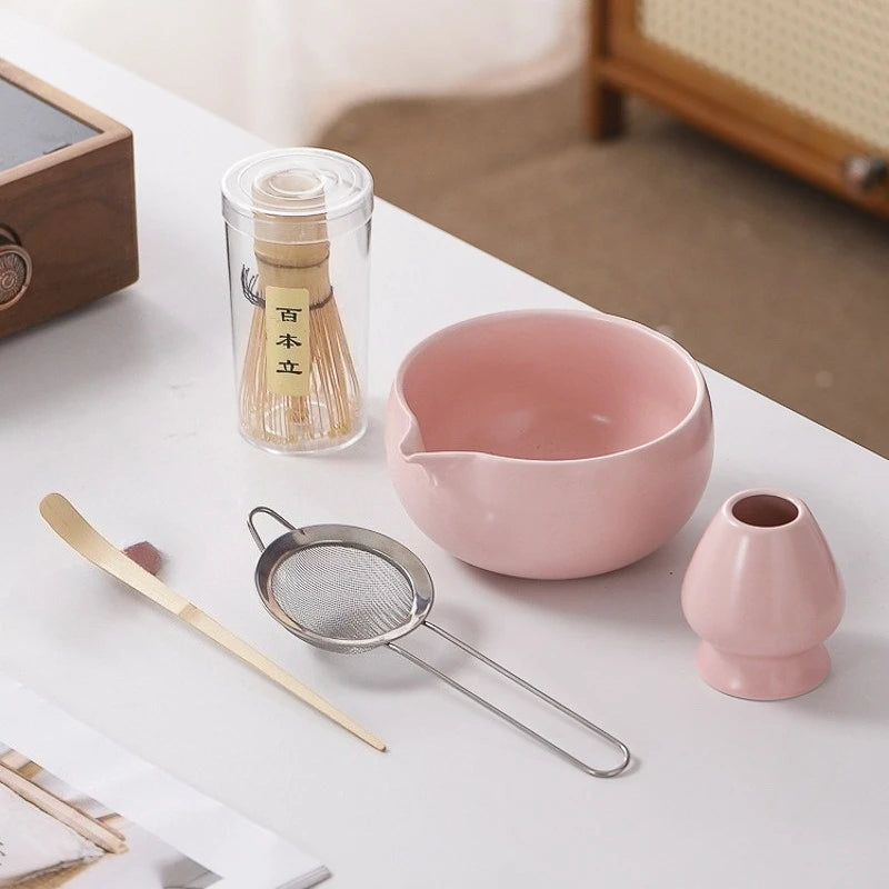 Japanese Matcha Set - Ceramic Bowl, Bamboo Whisk, and Tea Scoop for Authentic Matcha Experience 7