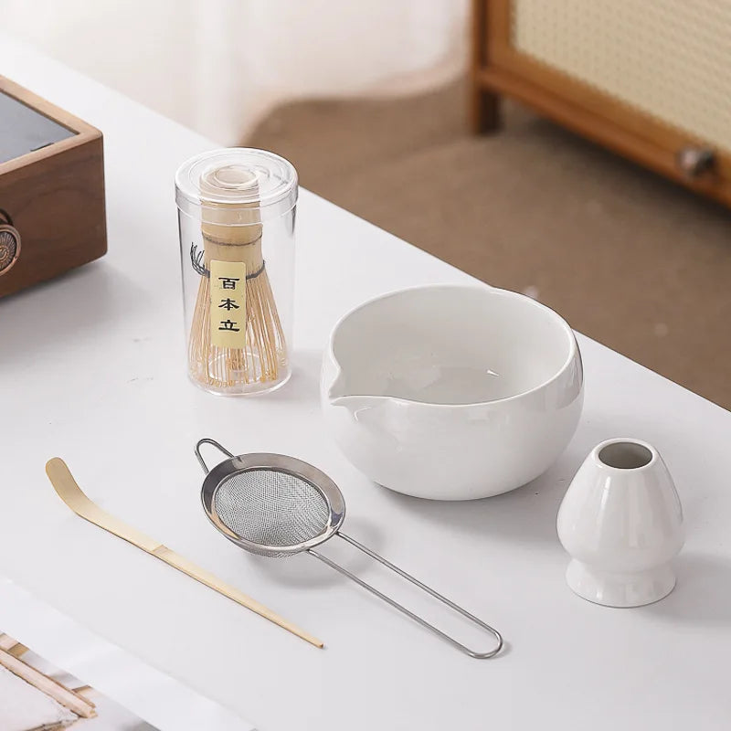 Japanese Matcha Set - Ceramic Bowl, Bamboo Whisk, and Tea Scoop for Authentic Matcha Experience 8