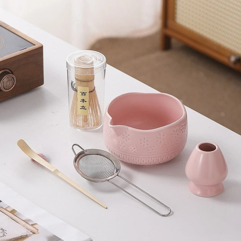 Japanese Matcha Set - Ceramic Bowl, Bamboo Whisk, and Tea Scoop for Authentic Matcha Experience 9