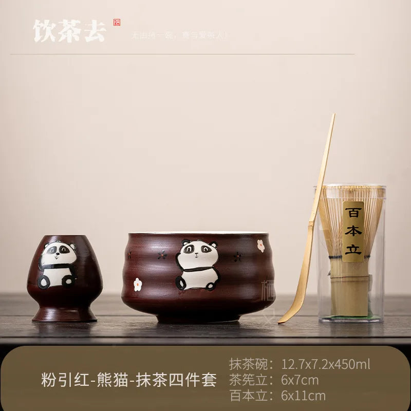 Japanese Matcha Tea Set - 5-Piece Ceramic Matcha Set with Whisk, Scoop, and Holders - Perfect Tea Gift Set 10