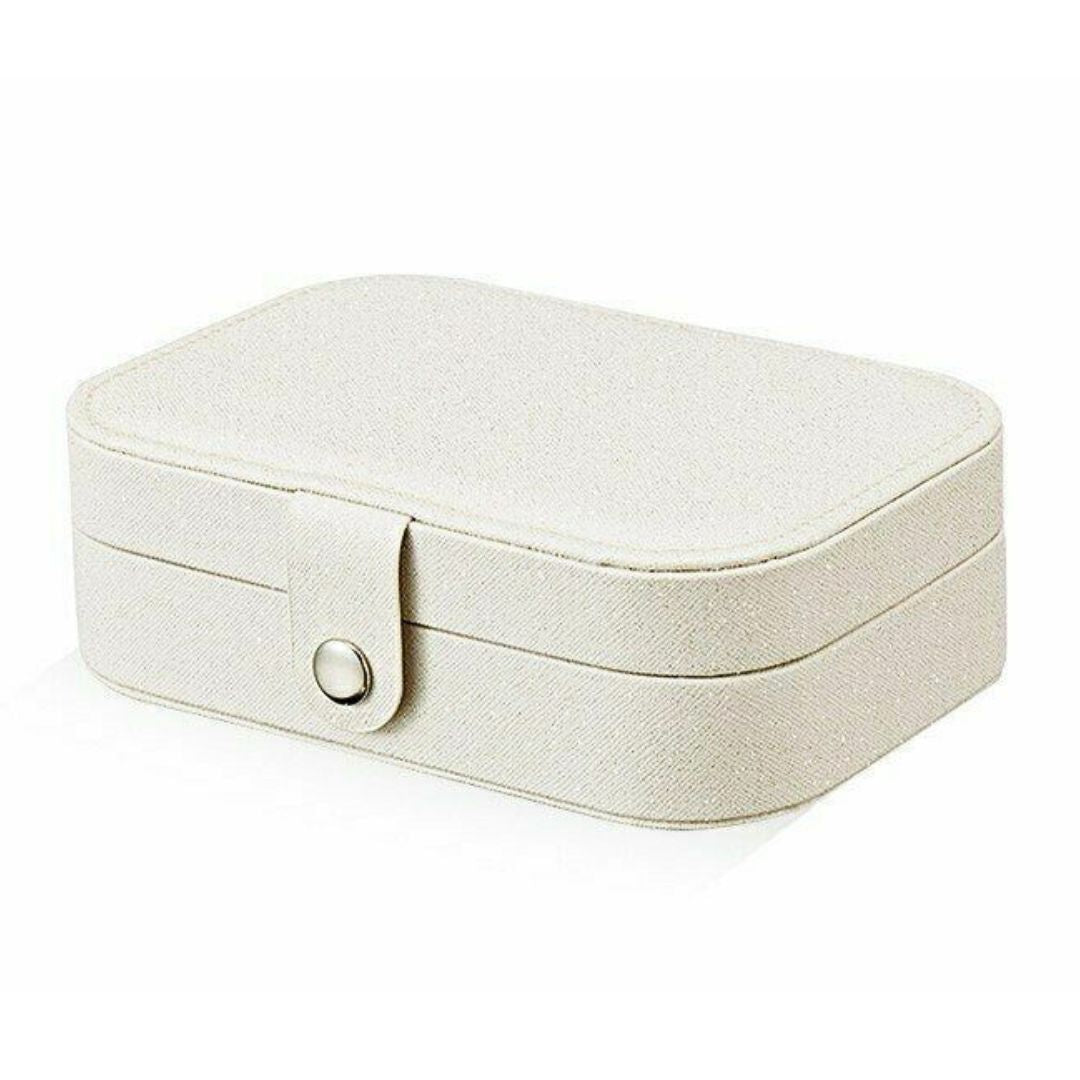 Jewelry Box for Women – Luxurious Leather – Portable Travel Jewelry Organizer – Double-Layered Design 2