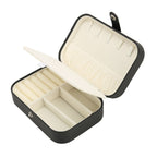 Jewelry Box for Women – Luxurious Leather – Portable Travel Jewelry Organizer – Double-Layered Design 4