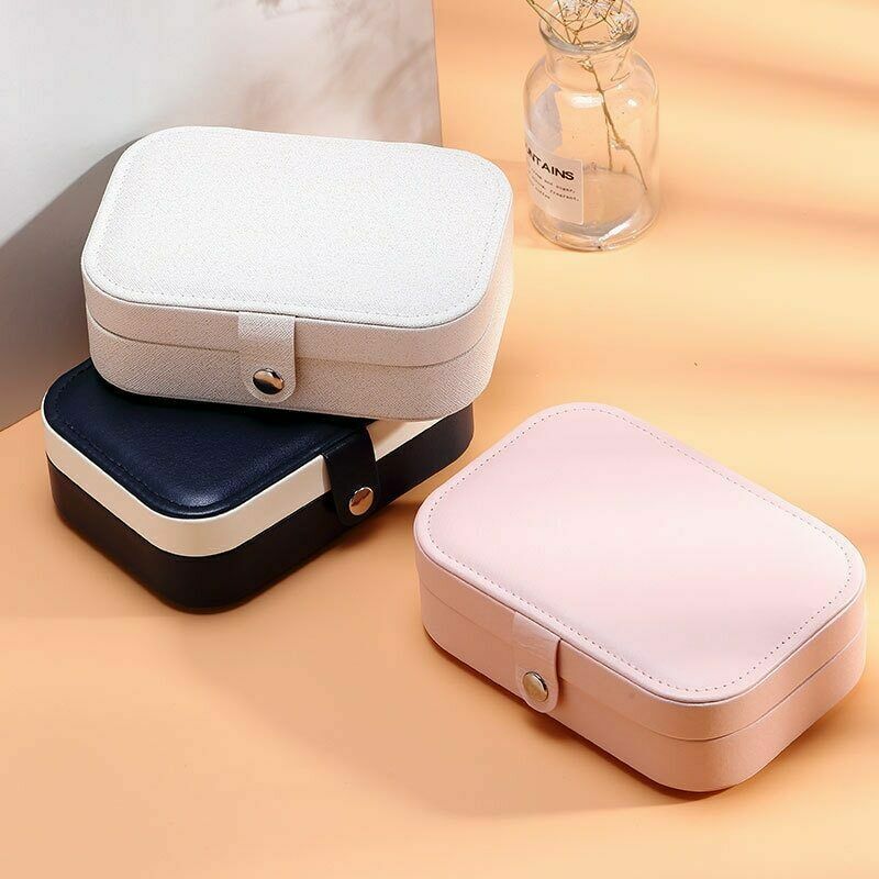Jewelry Box for Women – Luxurious Leather – Portable Travel Jewelry Organizer – Double-Layered Design 8