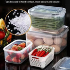 Kitchen Essentials | Food Storage Containers Set with Lids & Strainer - Keep Produce Fresh Longer 3