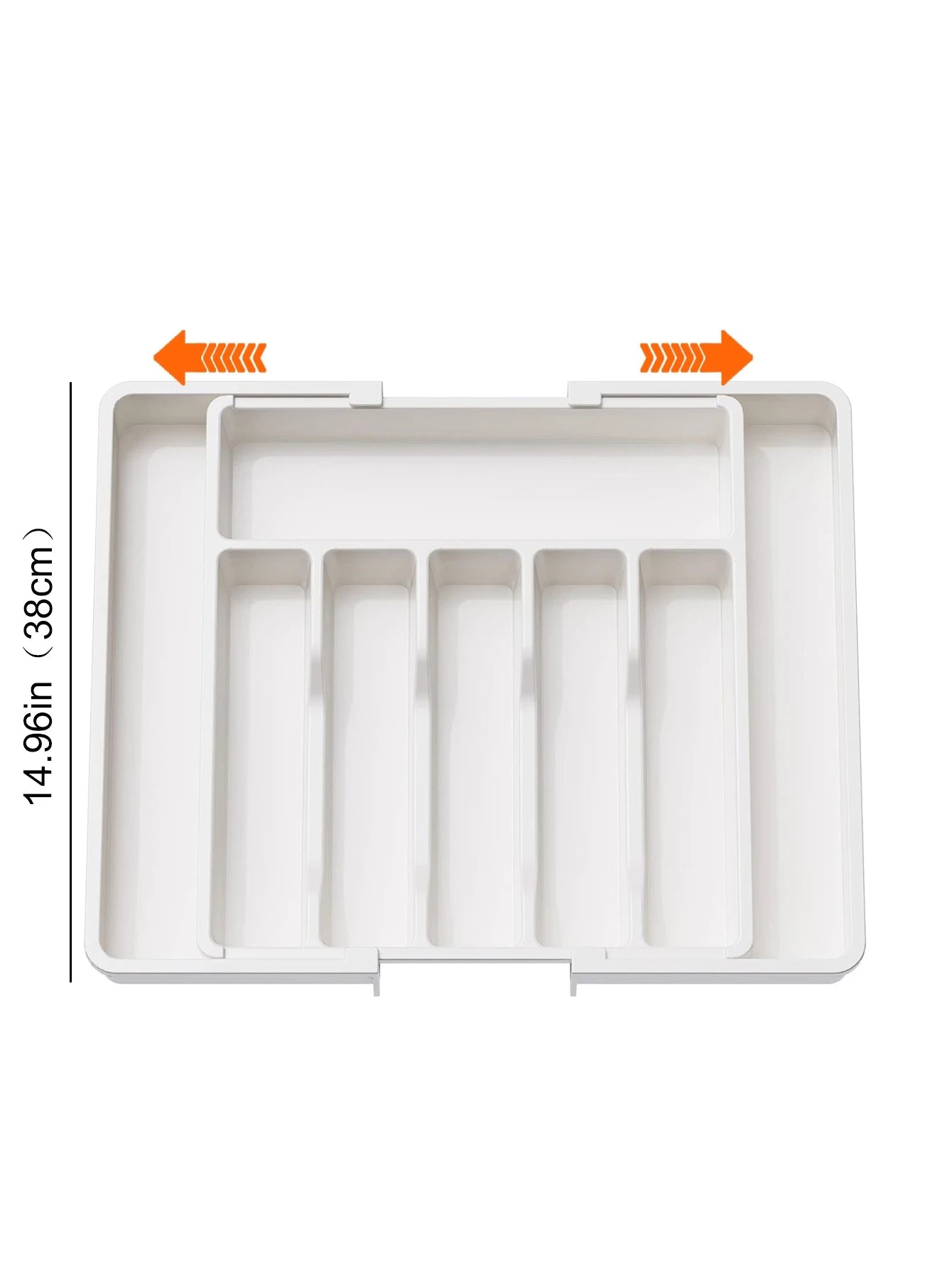 Kitchen drawer organizer – Expandable plastic – Adjustable dividers – Ideal for utensils and home organization 6