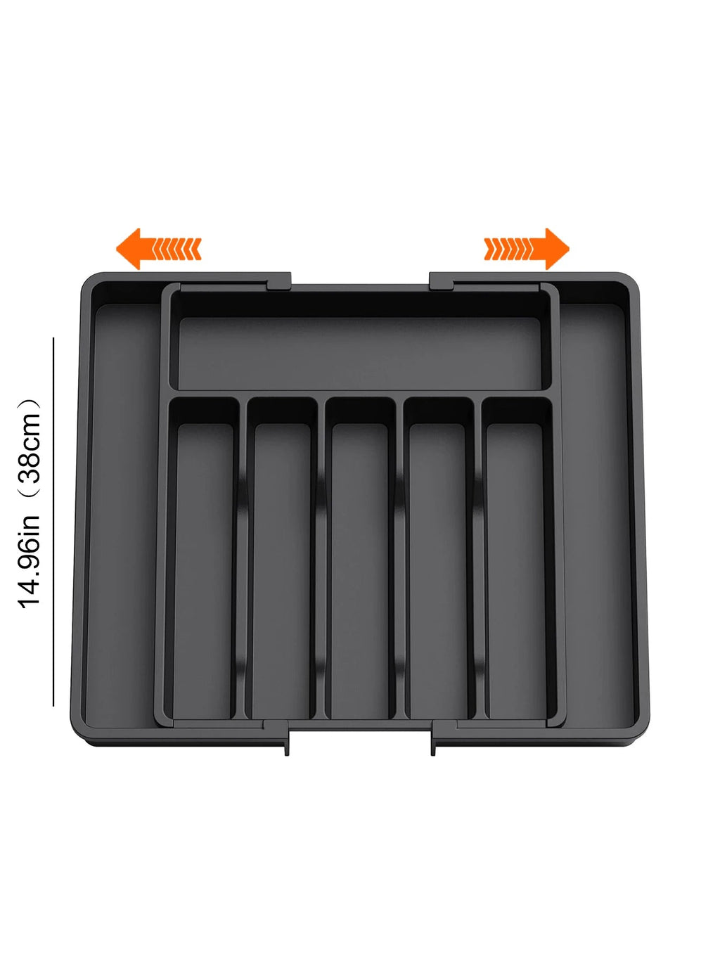 Kitchen drawer organizer – Expandable plastic – Adjustable dividers – Ideal for utensils and home organization 7