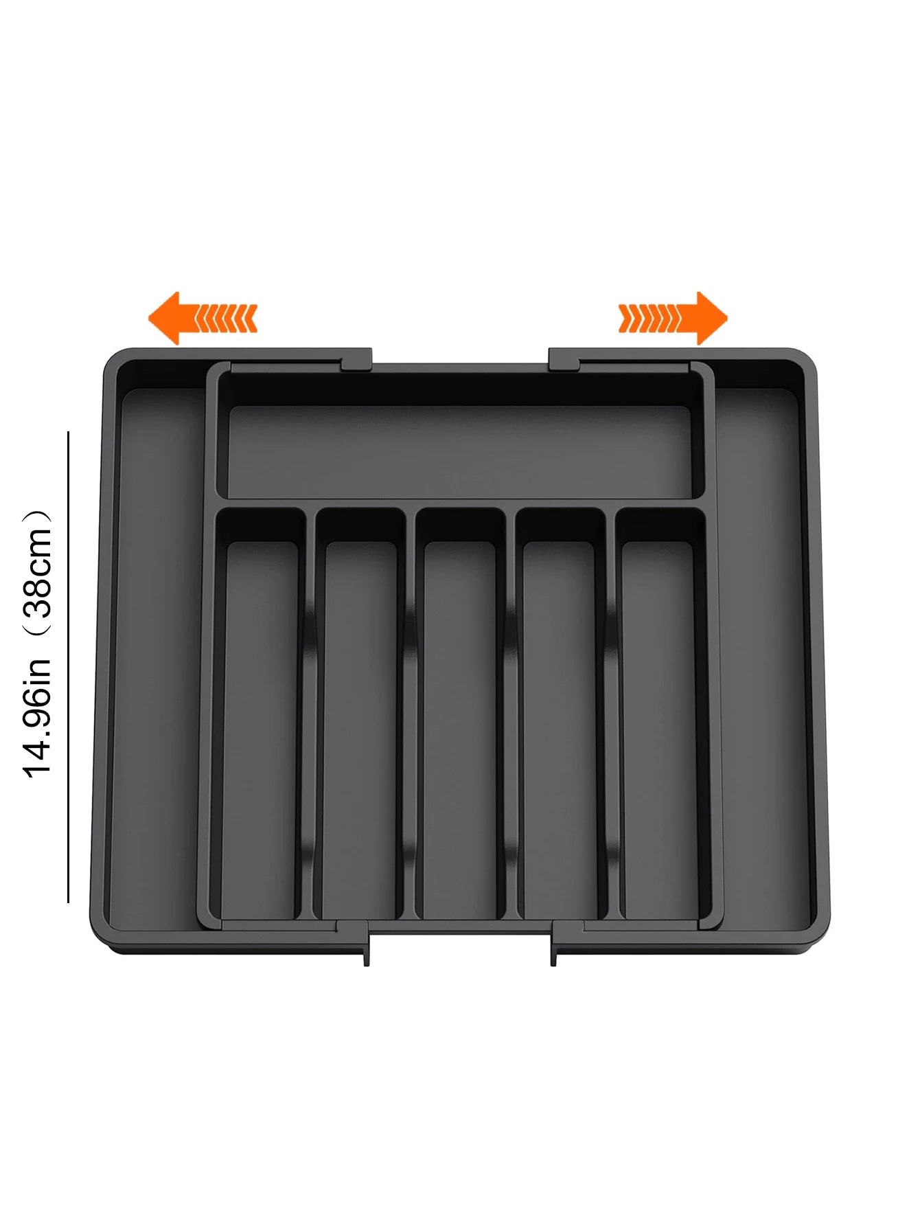 Kitchen drawer organizer – Expandable plastic – Adjustable dividers – Ideal for utensils and home organization 7