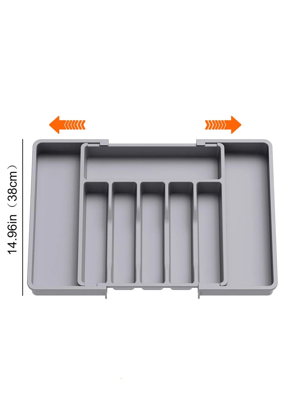 Kitchen drawer organizer – Expandable plastic – Adjustable dividers – Ideal for utensils and home organization 8
