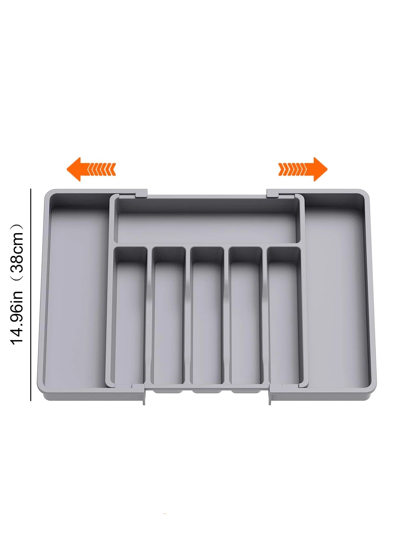 Kitchen drawer organizer – Expandable plastic – Adjustable dividers – Ideal for utensils and home organization 8