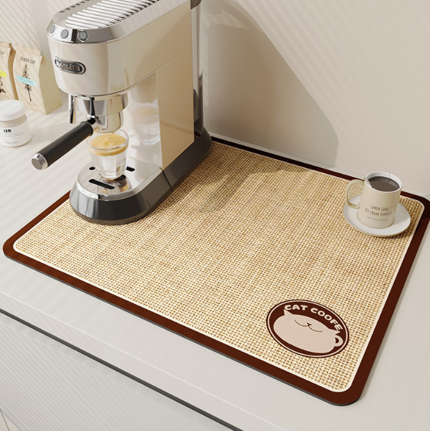 Kitchen mat – Absorbent diatomaceous – Quick-drying design – Hygienic kitchen accessory 12
