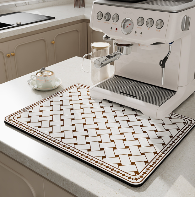 Kitchen mat – Absorbent diatomaceous – Quick-drying design – Hygienic kitchen accessory 4