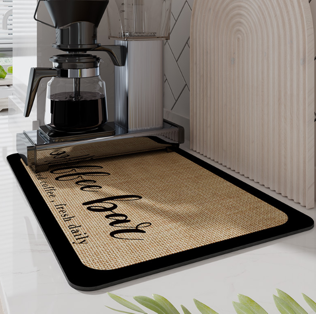 Kitchen mat – Absorbent diatomaceous – Quick-drying design – Hygienic kitchen accessory 8