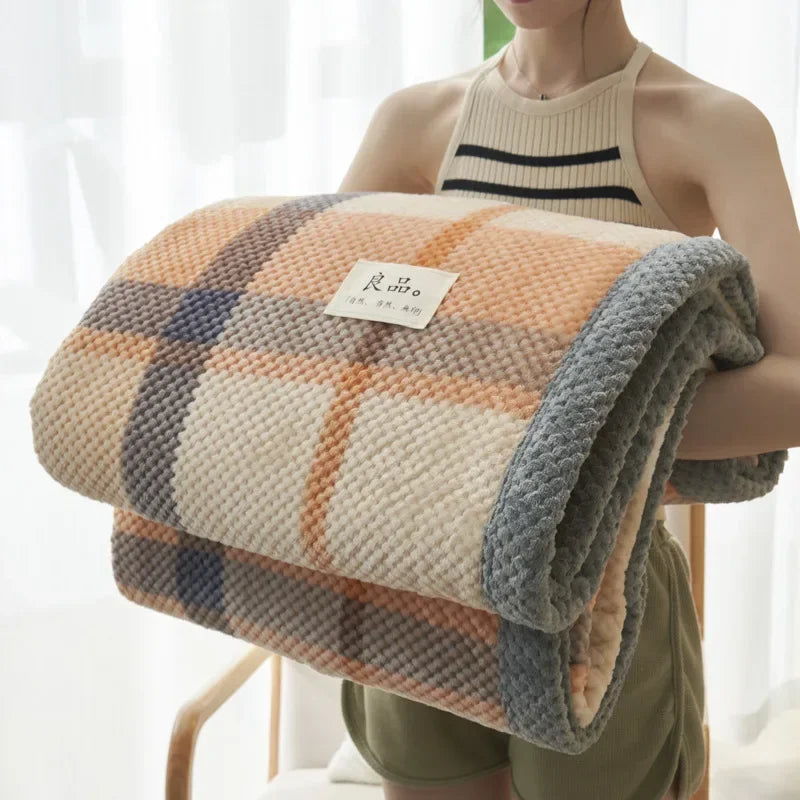 Knit blanket throw – Soft chenille – Machine washable – Cozy home accessory for couch or bed 10