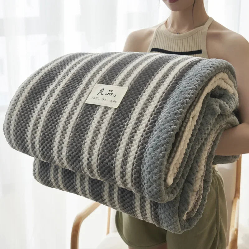 Knit blanket throw – Soft chenille – Machine washable – Cozy home accessory for couch or bed 11