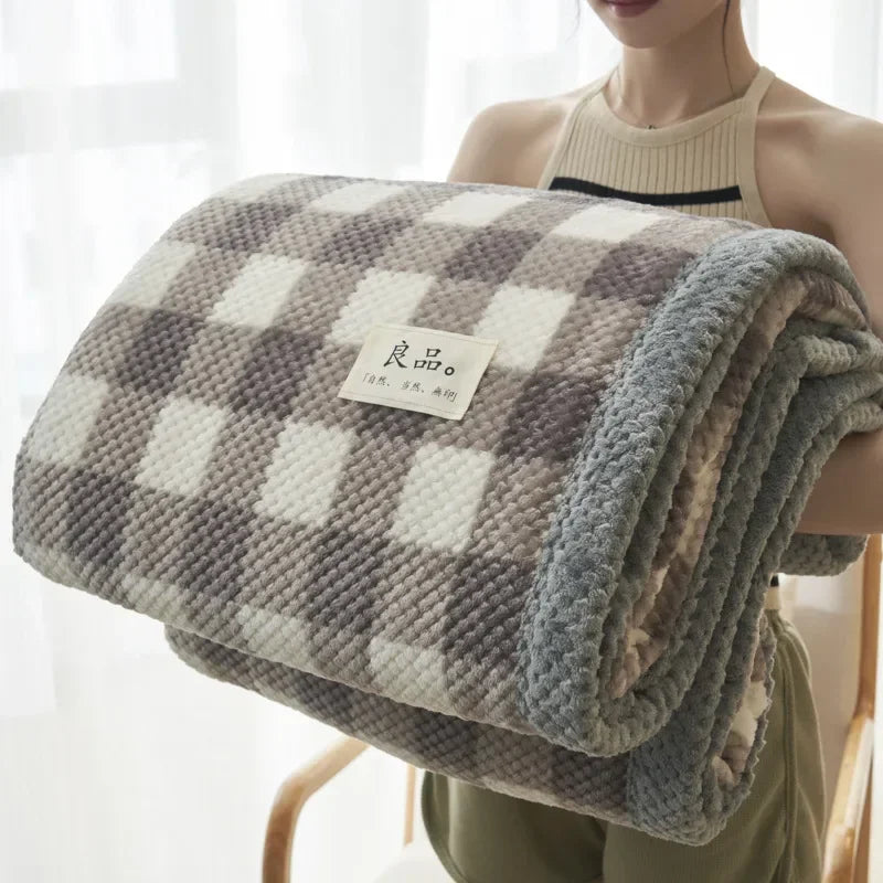 Knit blanket throw – Soft chenille – Machine washable – Cozy home accessory for couch or bed 13