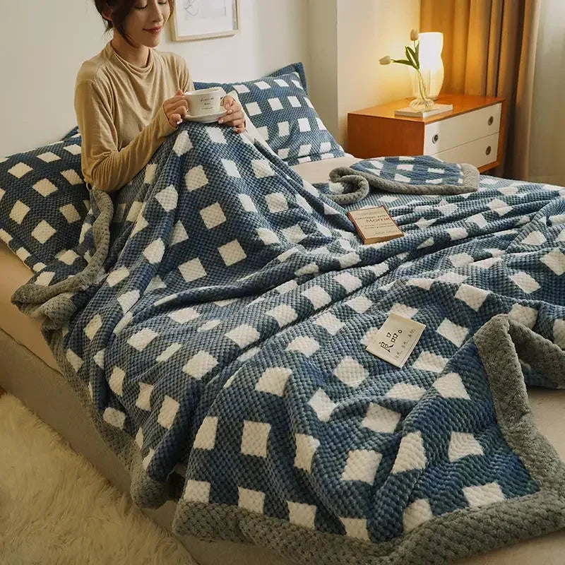 Knit blanket throw – Soft chenille – Machine washable – Cozy home accessory for couch or bed 3