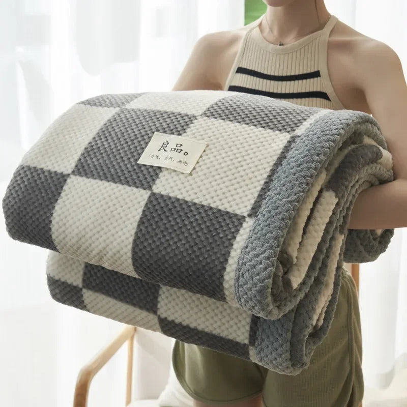 Knit blanket throw – Soft chenille – Machine washable – Cozy home accessory for couch or bed 6
