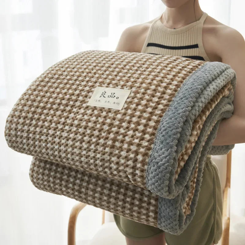 Knit blanket throw – Soft chenille – Machine washable – Cozy home accessory for couch or bed 7
