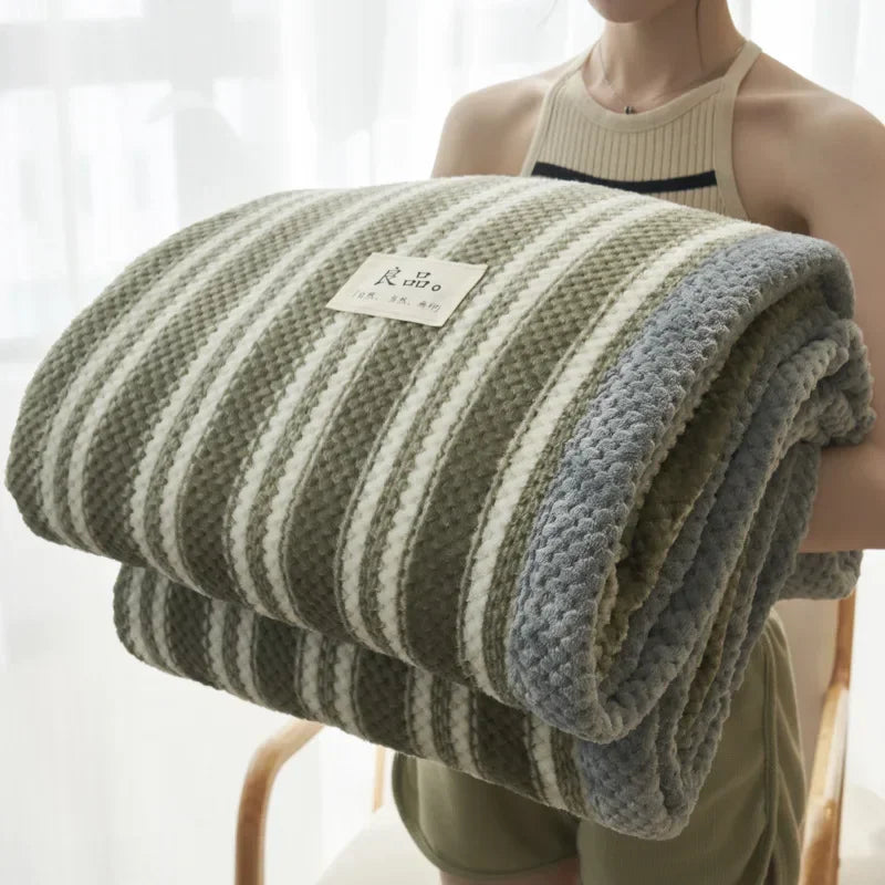 Knit blanket throw – Soft chenille – Machine washable – Cozy home accessory for couch or bed 9