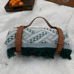 Large Waterproof Picnic Blanket – Durable Outdoor Mat with Elegant Diamond Weave Design, Lightweight and Portable, 71x71 4
