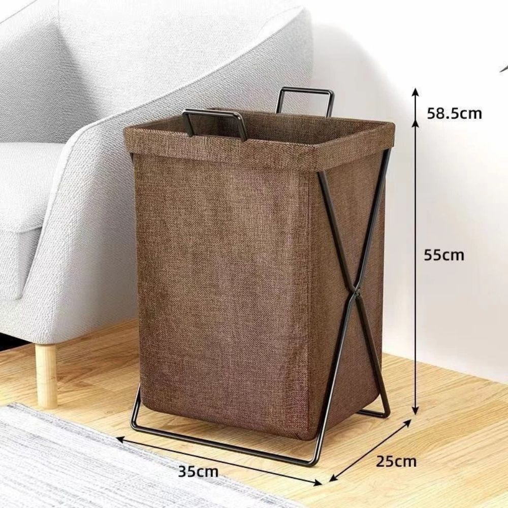 Laundry organizer – Foldable fabric – Water-resistant – Durable laundry room storage solution for small spaces 0