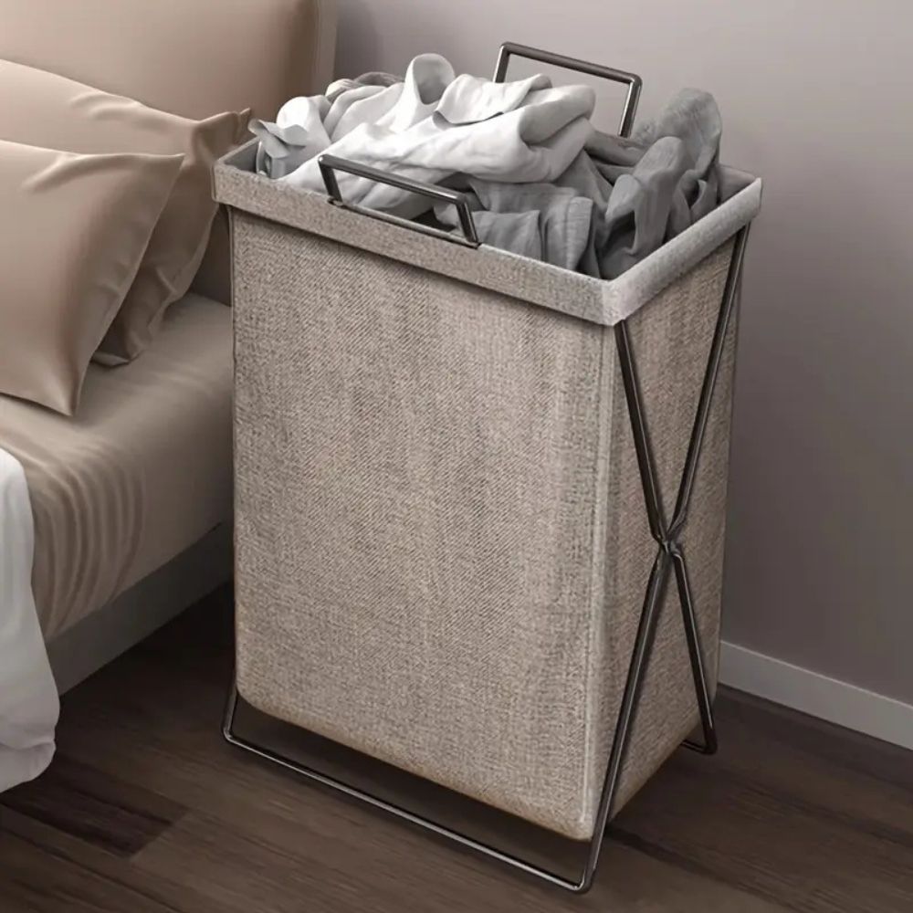 Laundry organizer – Foldable fabric – Water-resistant – Durable laundry room storage solution for small spaces 2