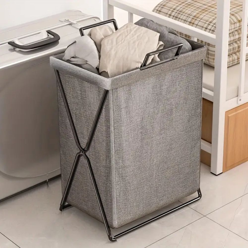 Laundry organizer – Foldable fabric – Water-resistant – Durable laundry room storage solution for small spaces 5