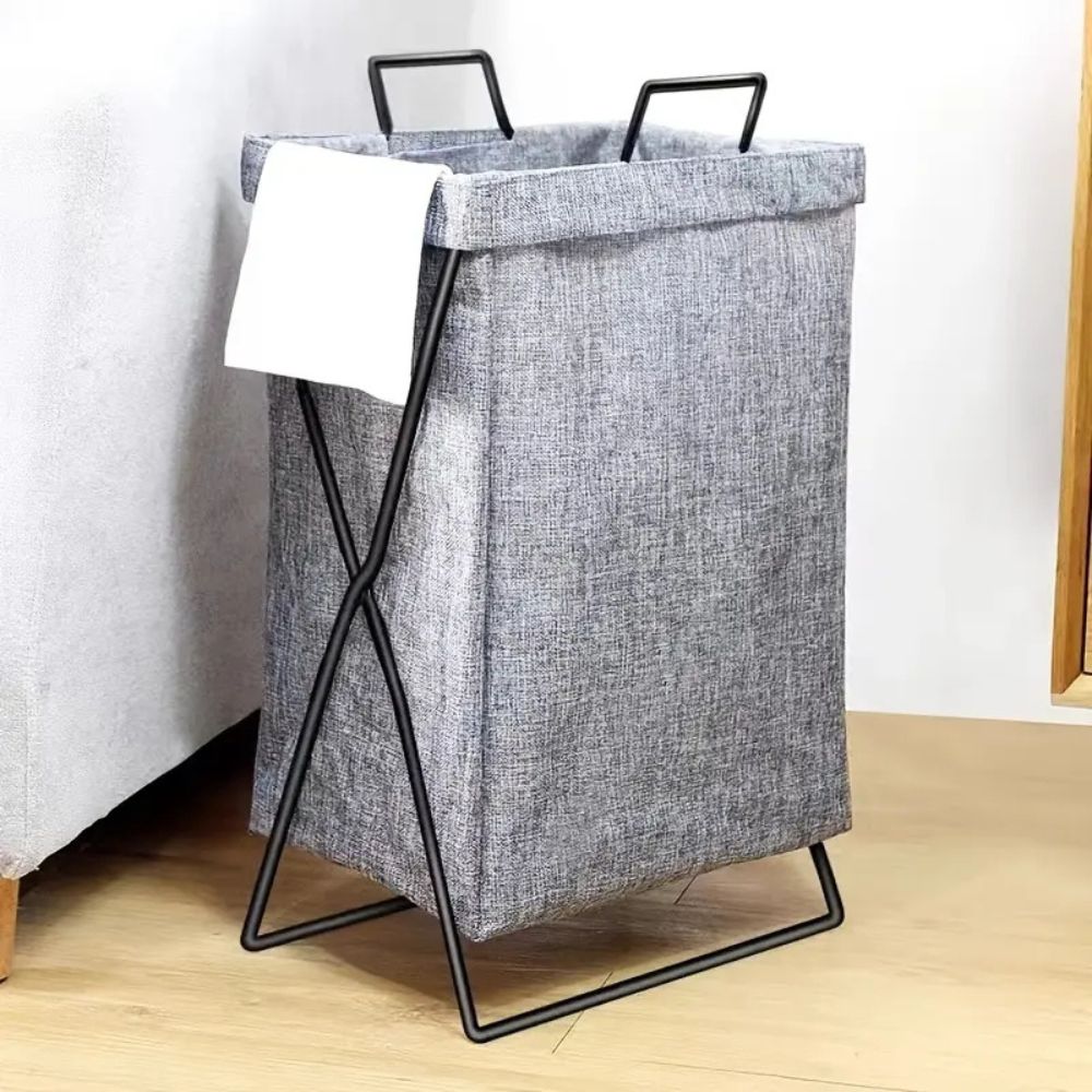 Laundry organizer – Foldable fabric – Water-resistant – Durable laundry room storage solution for small spaces 6