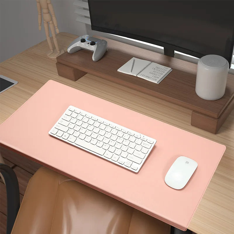 Leather Desk Pad – Non-Slip Surface – Ergonomic Support for Office and Gaming – Custom Sizes Available 0