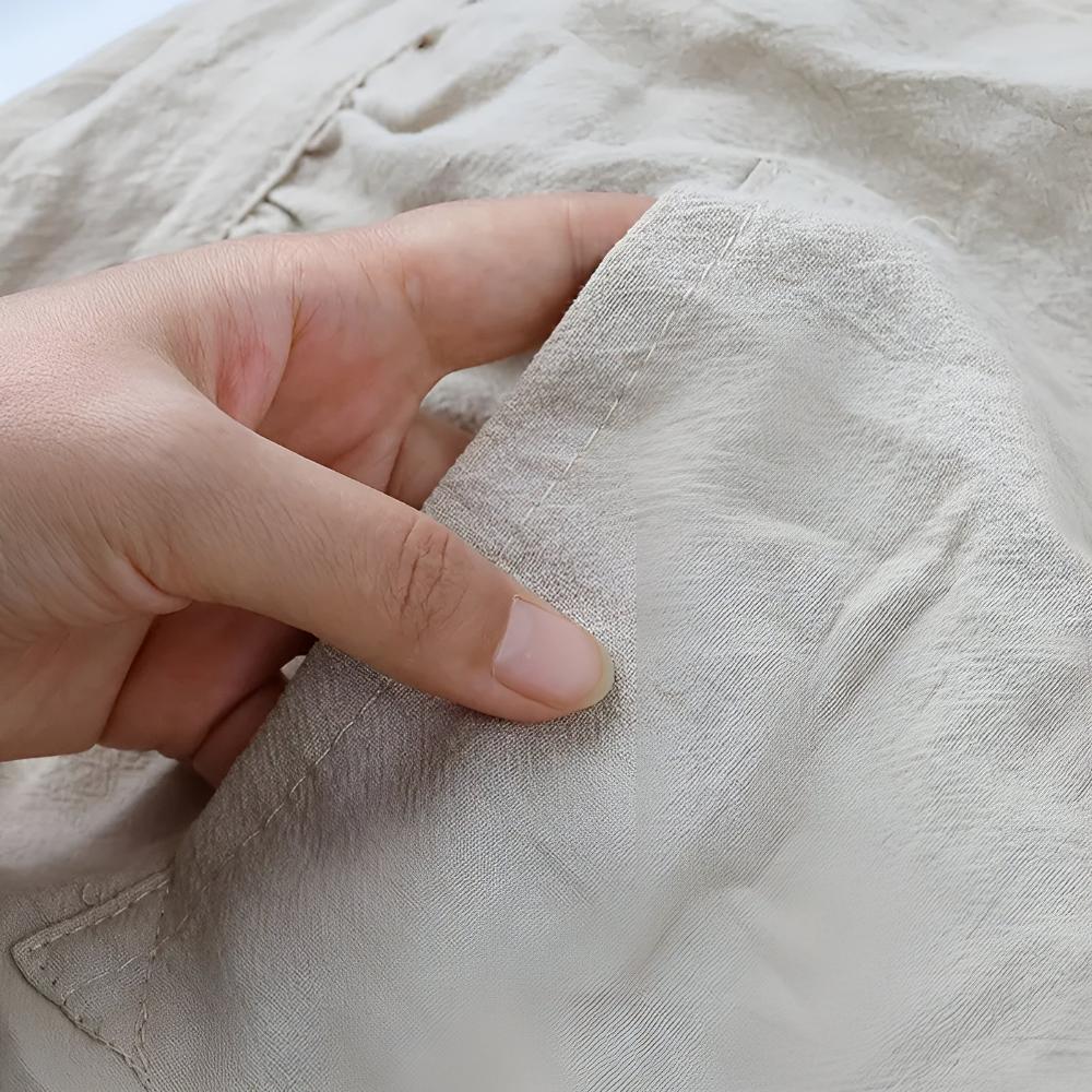 Linen Apron – Rustic Ruffle Design – Soft Cotton Blend – Kitchen or Crafting Use 4