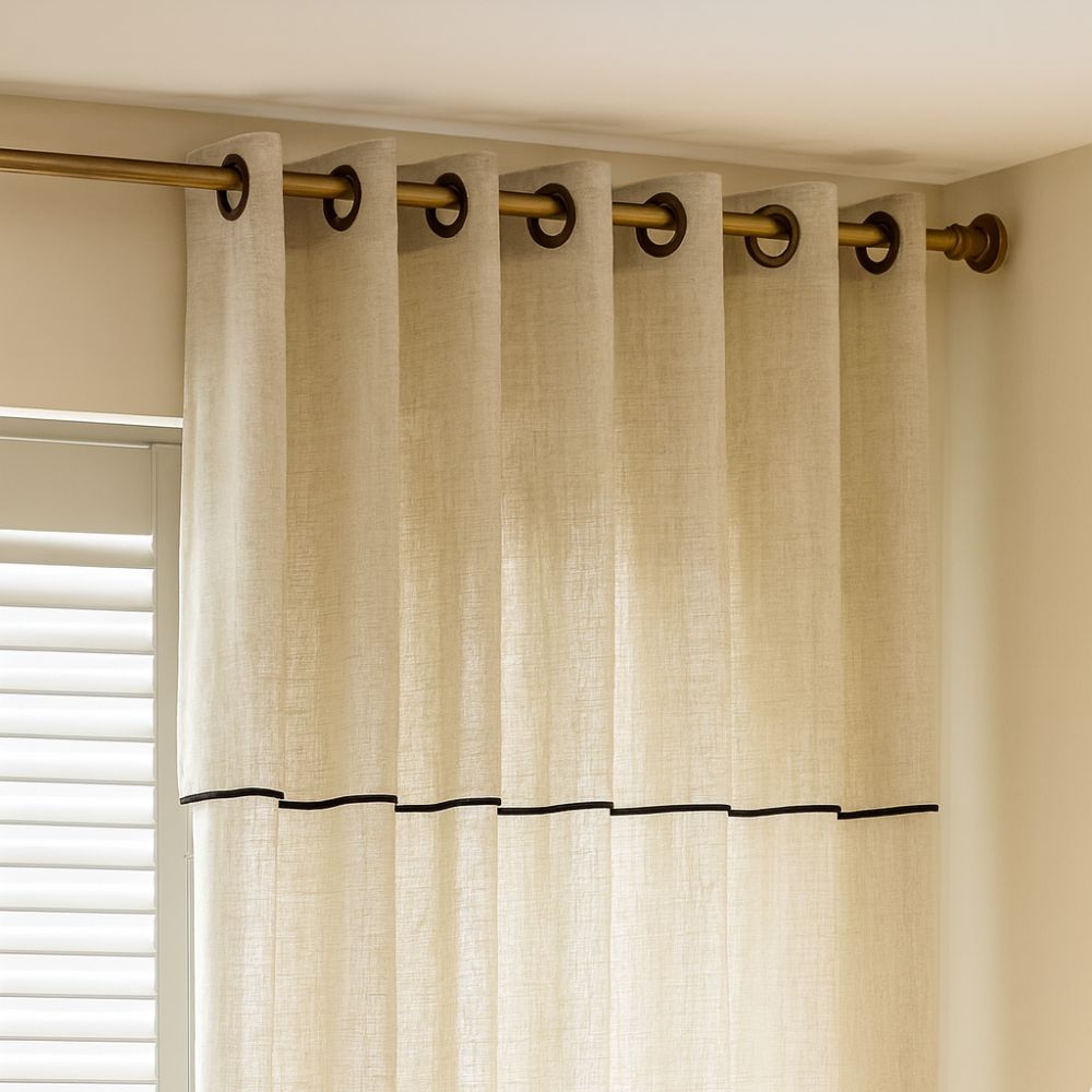 Linen Sheer Curtains for Living Room - Elegant and Cozy Light Filter 1