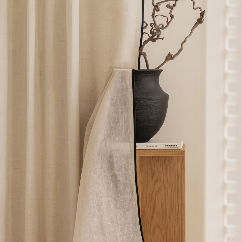 Linen Sheer Curtains for Living Room - Elegant and Cozy Light Filter 2