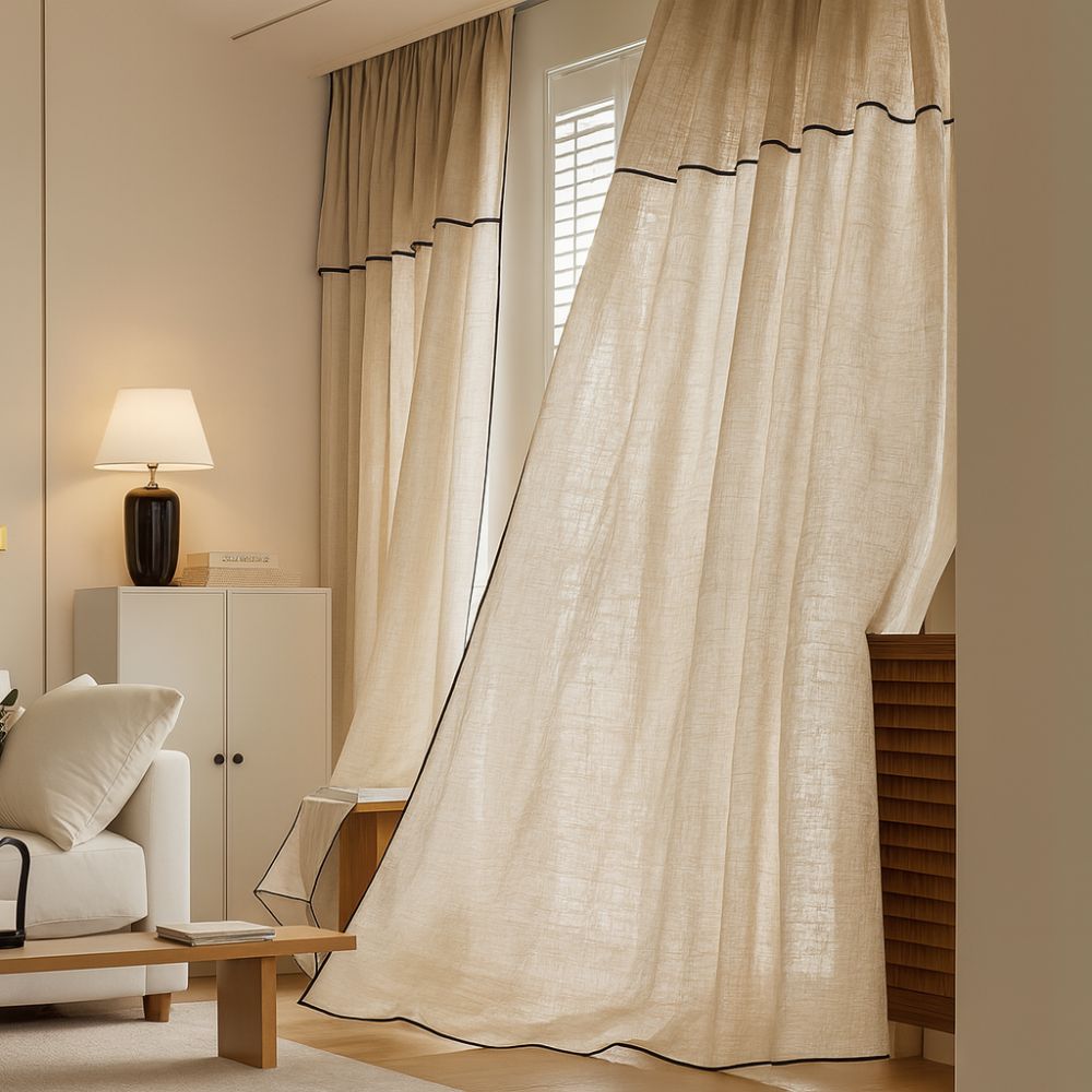 Linen Sheer Curtains for Living Room - Elegant and Cozy Light Filter 3