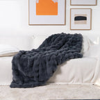 Luxurious Faux-Fur Blanket Throw, All-Season Softness, 50 x 60 Inches, Premium Comfort, Ideal for Home and Travel 10
