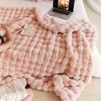 Luxurious Faux-Fur Blanket Throw, All-Season Softness, 50 x 60 Inches, Premium Comfort, Ideal for Home and Travel 6