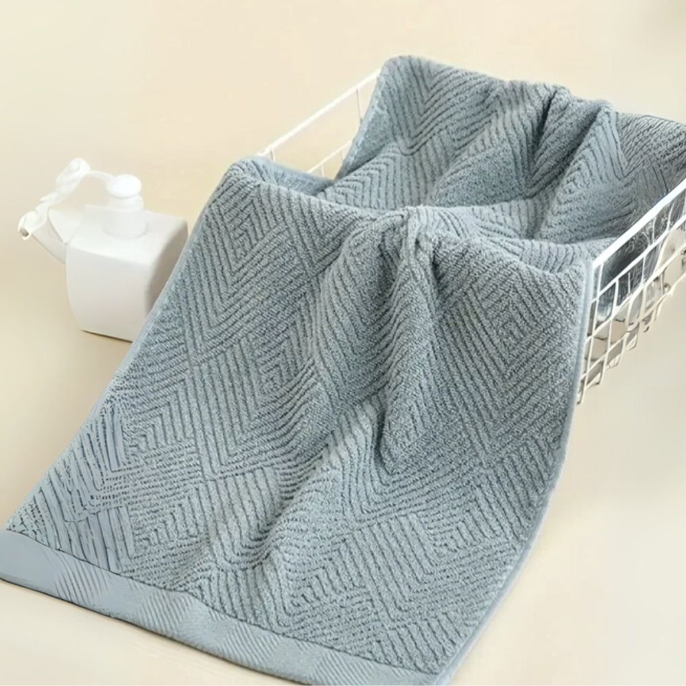 Luxury Cotton Towel Set - 6-Piece Ultra-Soft Bath Towel Sets for Maximum Absorbency and Comfort 8