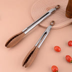 Luxury Kitchen Tongs Set with Stainless Steel and Wooden Handles – Ergonomic and Stylish Cooking Tools 5