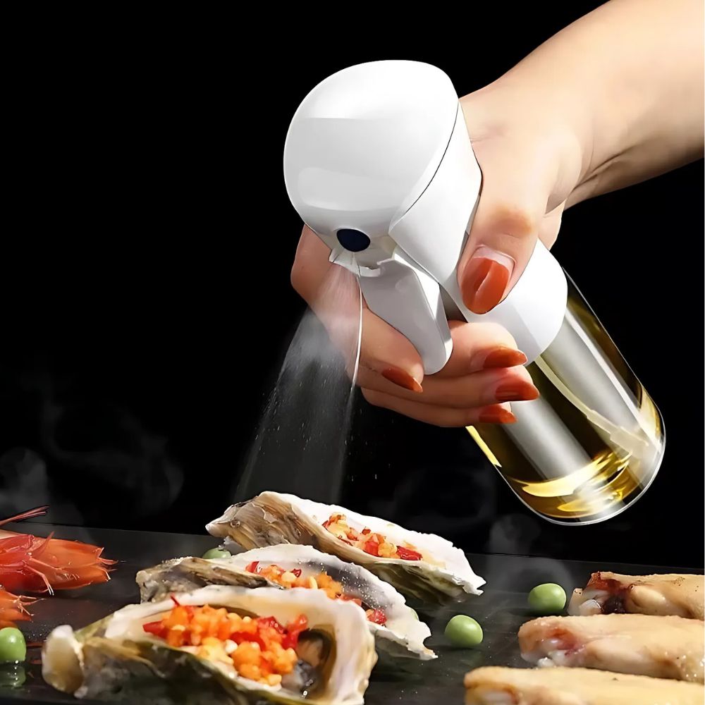 Luxury Oil Spray Bottle with Fine Mist Technology – Elegant Glass Design for Healthy Cooking 1