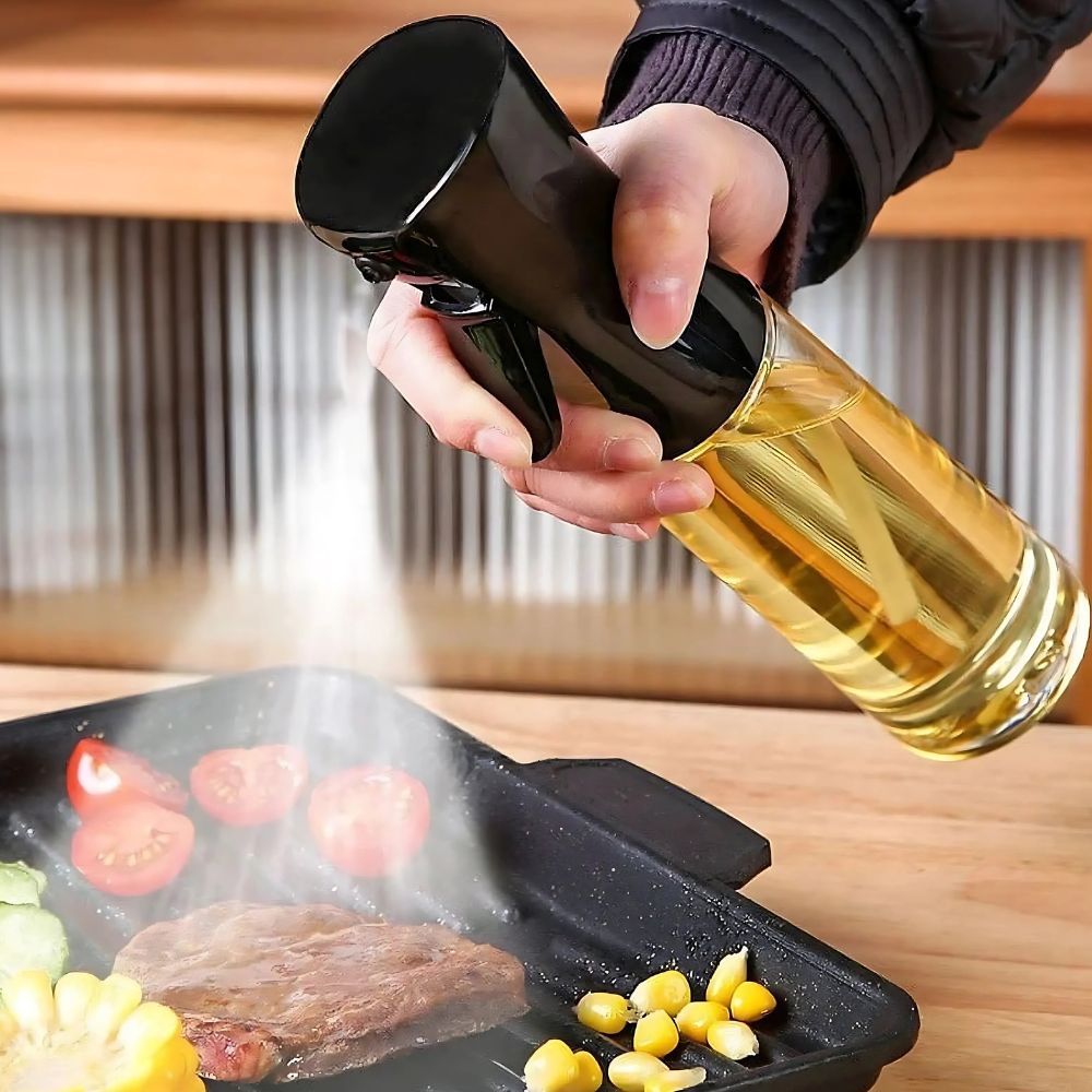 Luxury Oil Spray Bottle with Fine Mist Technology – Elegant Glass Design for Healthy Cooking 3
