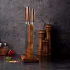 Magnetic Knife Holder - Double-Sided Wooden Storage for Up to 12 Kitchen Knives - Sleek and Durable Design 1