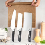 Magnetic Knife Holder - Double-Sided Wooden Storage for Up to 12 Kitchen Knives - Sleek and Durable Design 3