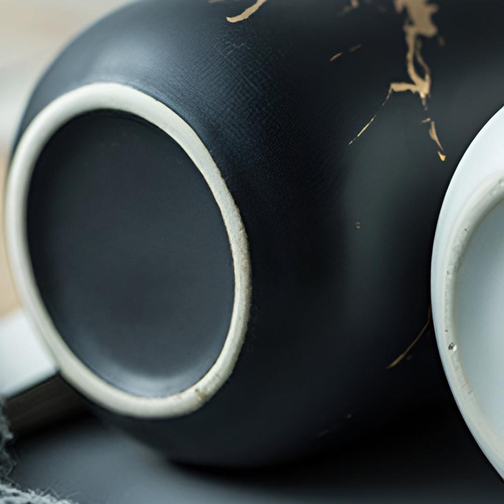 Marble Look Soap Dispenser with Gold Accents – Elegant Ceramic Bathroom and Kitchen Accessory 8