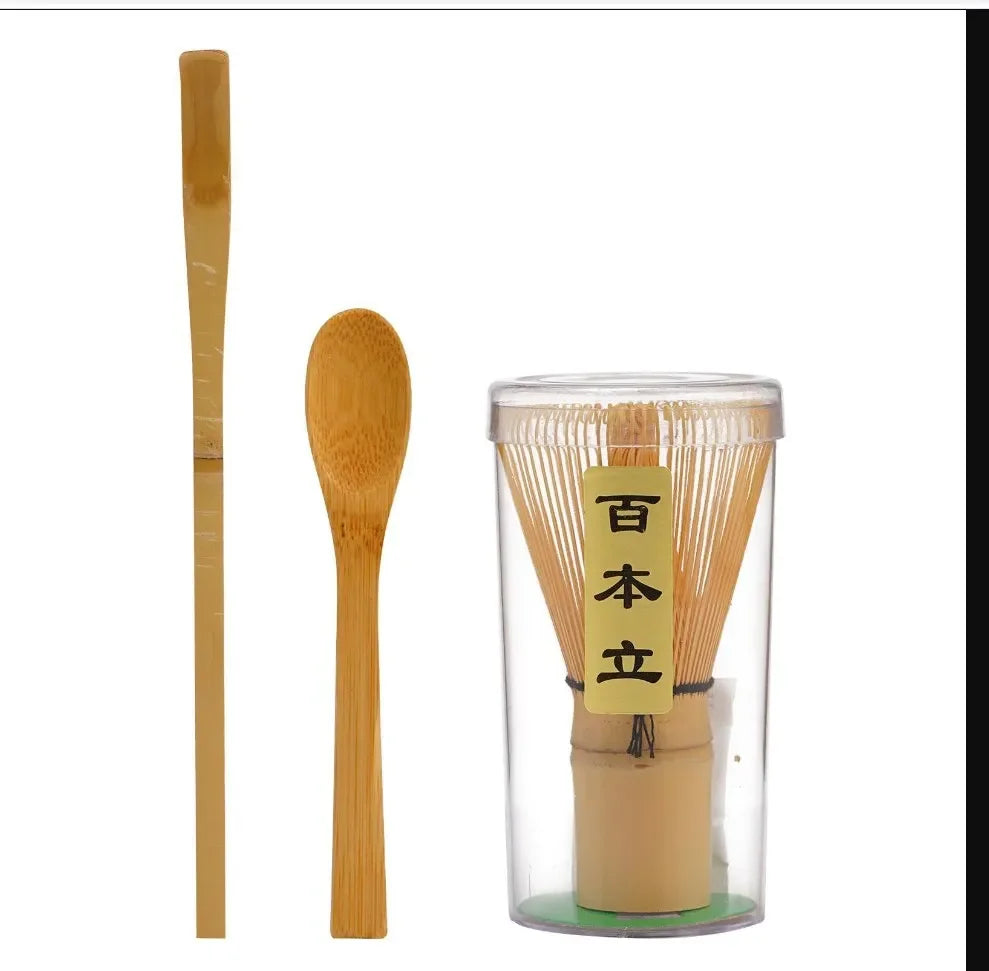 Matcha Tea Set with Bamboo Whisk and Ceramic Bowl - Traditional Matcha Gift Set 5